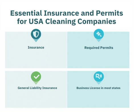 Essential Insurance and Permits for USA Cleaning Companies